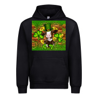 Black st patricks day cow Urban Hoodie - Artiststas