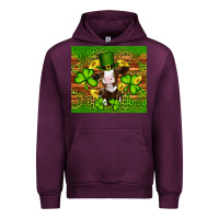 Mauve Wine st patricks day cow Urban Hoodie - Artiststas
