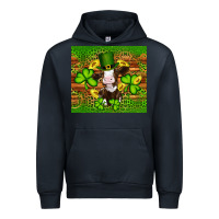 Navy st patricks day cow Urban Hoodie - Artiststas