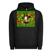 Pigment Black st patricks day cow Urban Hoodie - Artiststas