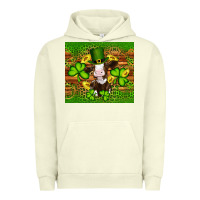 Pigment Pistachio st patricks day cow Urban Hoodie - Artiststas