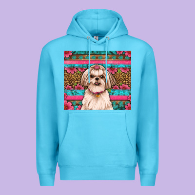 Shih Tzu Floral Tumbler Premium Hoodie Designed By Artiststas