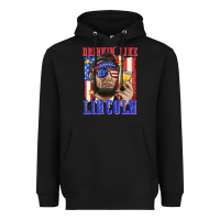 Black drinking like lincoln Heavyweight Hoodie - texasbilliewilder
