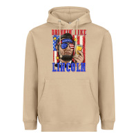 Mushroom drinking like lincoln Heavyweight Hoodie - texasbilliewilder