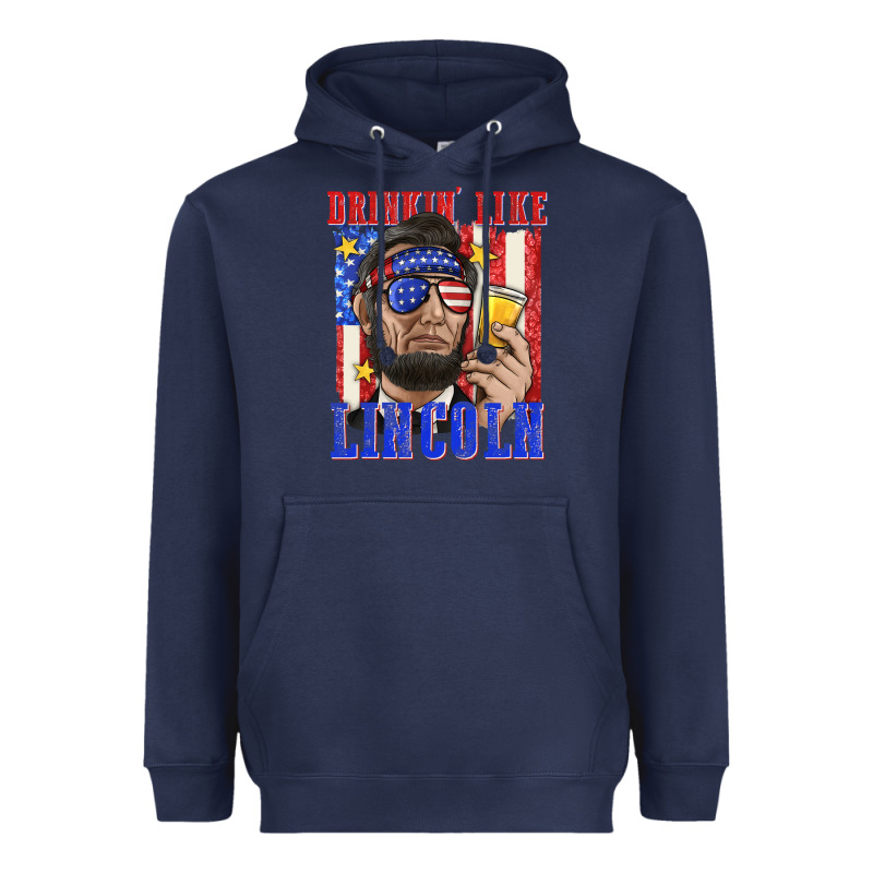 Drinking Like Lincoln Heavyweight Hoodie by texasbilliewilder | Teevron