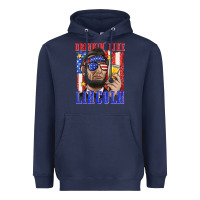 Navy drinking like lincoln Heavyweight Hoodie - texasbilliewilder