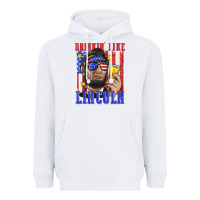 White drinking like lincoln Heavyweight Hoodie - texasbilliewilder