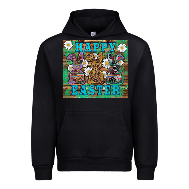 Easter Happy Easter Western Bunnies Daisies Urban Hoodie by Artiststas | Teevron