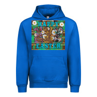 Cobalt easter happy easter western bunnies daisies Urban Hoodie - Artiststas