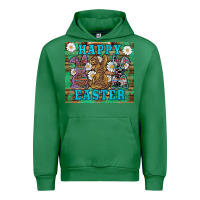 Emerald easter happy easter western bunnies daisies Urban Hoodie - Artiststas