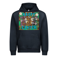 Navy easter happy easter western bunnies daisies Urban Hoodie - Artiststas