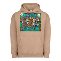 Pigment Burro easter happy easter western bunnies daisies Urban Hoodie - Artiststas