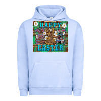 Pigment Grape Ice easter happy easter western bunnies daisies Urban Hoodie - Artiststas