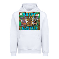 White easter happy easter western bunnies daisies Urban Hoodie - Artiststas
