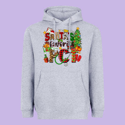 Santa's Favorite Pct Heavyweight Hoodie Designed By Zillion Design Studio