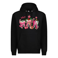 Black pink christmas teeth Premium Hoodie - AdoDesignShop