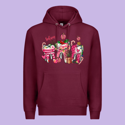 Pink Christmas Teeth Premium Hoodie Designed By Adodesignshop