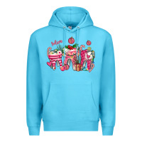 Ocean Blue pink christmas teeth Premium Hoodie - AdoDesignShop