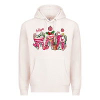 Pale Pink pink christmas teeth Premium Hoodie - AdoDesignShop