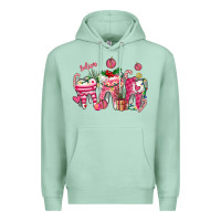 Seafoam pink christmas teeth Premium Hoodie - AdoDesignShop