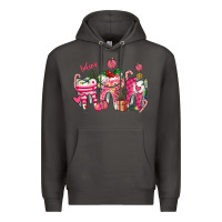 Smoke pink christmas teeth Premium Hoodie - AdoDesignShop