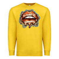 Lemon american football lips Premium Sweatshirt - Zillion Design Studio