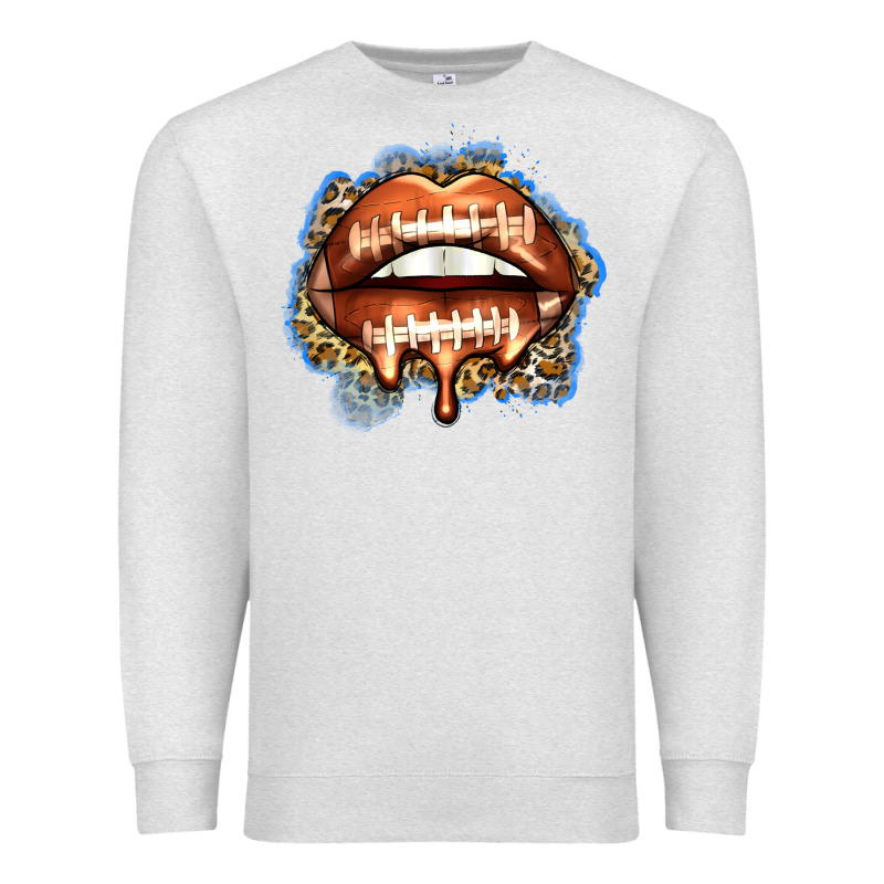 American Football Lips Premium Sweatshirt by Zillion Design Studio | Teevron
