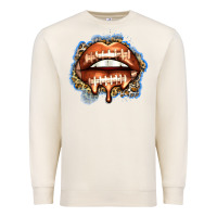 Sandshell american football lips Premium Sweatshirt - Zillion Design Studio