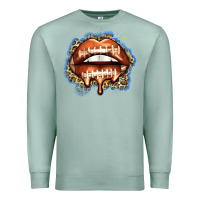 Seafoam american football lips Premium Sweatshirt - Zillion Design Studio