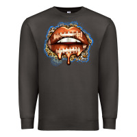Smoke american football lips Premium Sweatshirt - Zillion Design Studio