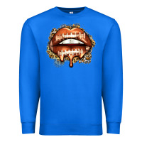 True Royal american football lips Premium Sweatshirt - Zillion Design Studio