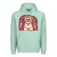 Seafoam shih tzu floral rainbow Premium Hoodie - Artiststas