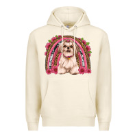 Tofu shih tzu floral rainbow Premium Hoodie - Artiststas