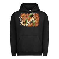 Pigment Black horseshoe cowhide cactus background Urban Hoodie - AdoDesignShop