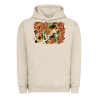 Pigment French Oak horseshoe cowhide cactus background Urban Hoodie - AdoDesignShop