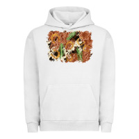 Pigment Lunar Rock horseshoe cowhide cactus background Urban Hoodie - AdoDesignShop