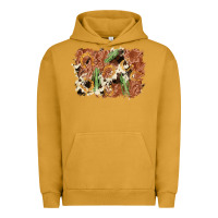 Pigment Peanut Butter horseshoe cowhide cactus background Urban Hoodie - AdoDesignShop