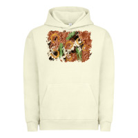 Pigment Pistachio horseshoe cowhide cactus background Urban Hoodie - AdoDesignShop