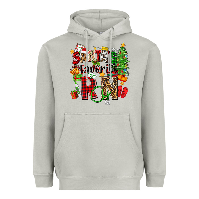 Santa's Favorite Rn Heavyweight Hoodie by Zillion Design Studio | Teevron