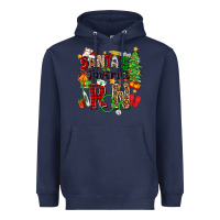 Navy santa's favorite rn Heavyweight Hoodie - Zillion Design Studio