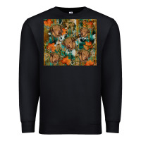 Black fall cowhide highland cow tumbler Premium Sweatshirt - RanaPortraitStore
