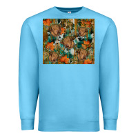 Ocean Blue fall cowhide highland cow tumbler Premium Sweatshirt - RanaPortraitStore