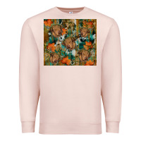 Pale Pink fall cowhide highland cow tumbler Premium Sweatshirt - RanaPortraitStore