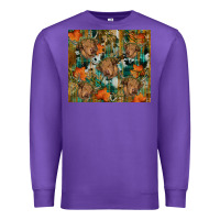 Purple fall cowhide highland cow tumbler Premium Sweatshirt - RanaPortraitStore