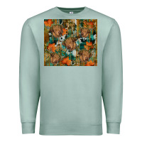Seafoam fall cowhide highland cow tumbler Premium Sweatshirt - RanaPortraitStore