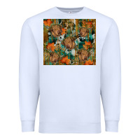 White fall cowhide highland cow tumbler Premium Sweatshirt - RanaPortraitStore