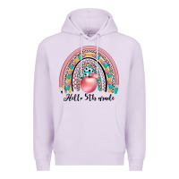 Lilac hello 5th grade Premium Hoodie - JahusDesignShop