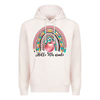 Pale Pink hello 5th grade Premium Hoodie - JahusDesignShop