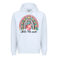White hello 5th grade Premium Hoodie - JahusDesignShop