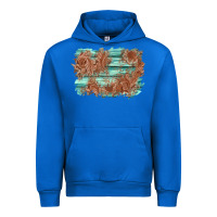 Cobalt wood leather background Urban Hoodie - AdoDesignShop